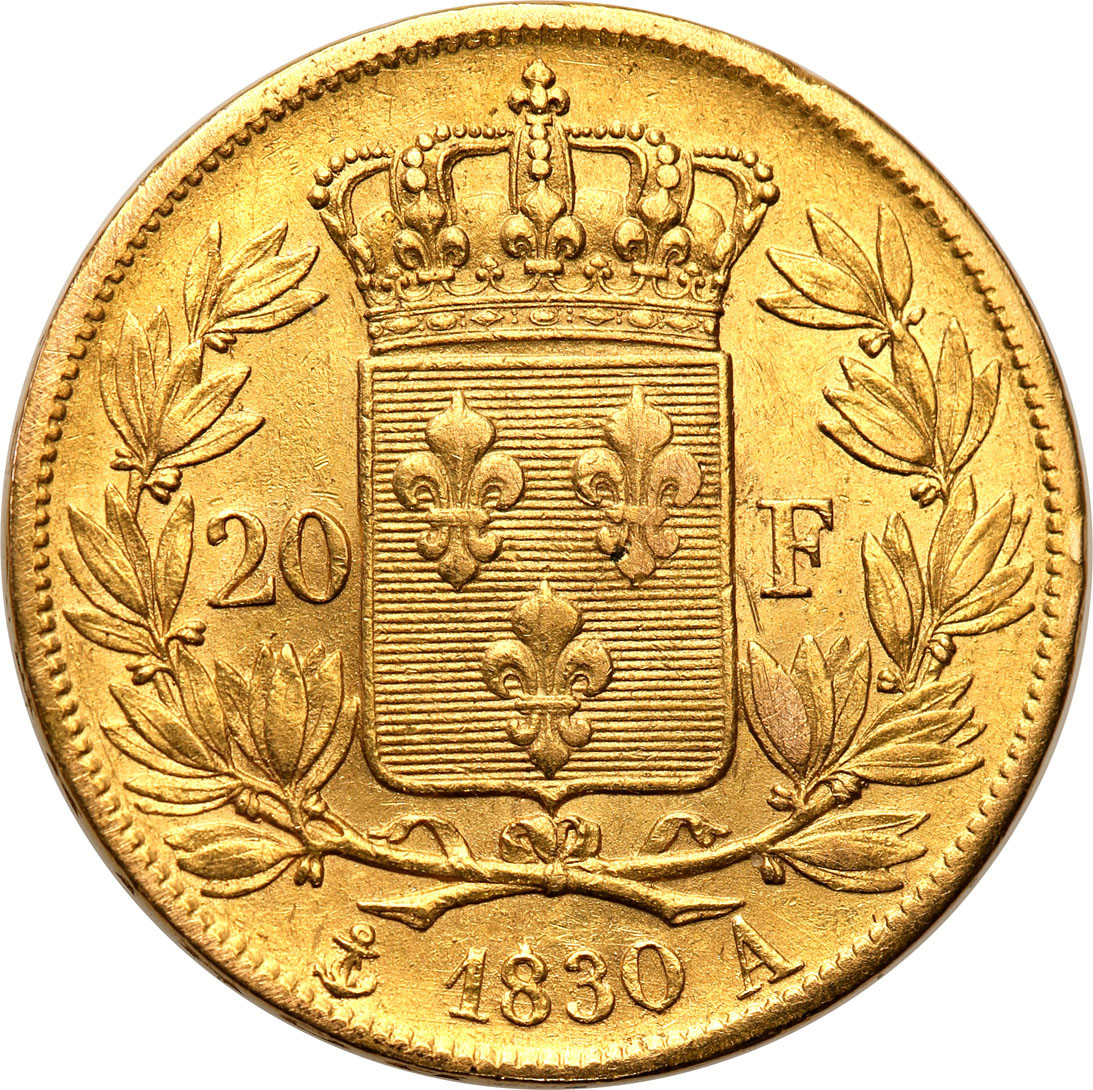 Francja. Karol X 20 franków 1830 A